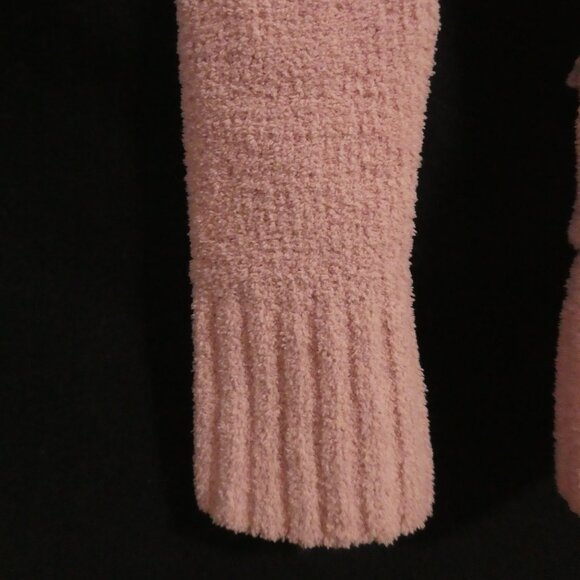 CASA NOVA - Limited Edition | medium | Pink Hooded Chenille V-Neck Sweater - Picture 13 of 15